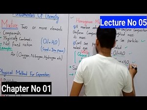 Mixture Class 9 Chemistry In Urdu By Haider Ali | Homogeneous And Heterogeneous Mixture, Lec#5, Ch#1