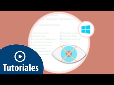 Ocultar elementos o accesos del Panel de control Windows 10