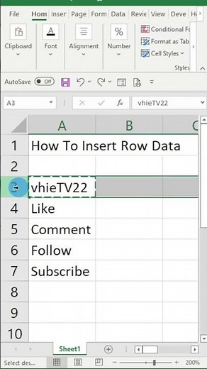 Learn How To Insert Copied Cell In Excel #Shorts