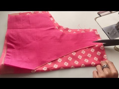 Blouse design cutting and stitching. Back neck design. Blouse designs #blouse #design #diy #fashion