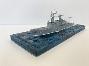 Handmade 1/700 Spruance-class Destroyer Model With Helicopter and Ocean Base| USS John Rodgers DD-983| Multi-purpose Destroyer | Free Custom - Etsy