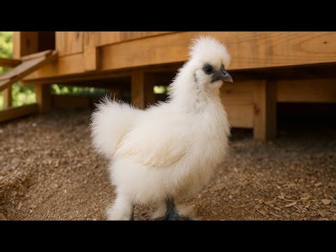 LIVE Silkie Chicken Cam: Fluffy 8-Week Babies Being Adorable!