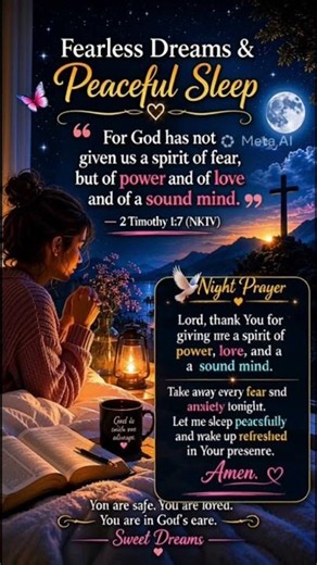 Bedtime Prayer for Peaceful Sleep 🙏💙