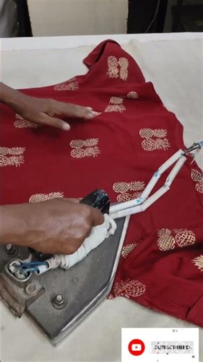how to iron printed kurti | ladies kurti ironing #laundry #shortvideo #howtoiron