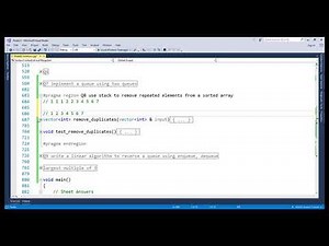 Sheet02 Q8 use stack to remove duplicates from a sorted array