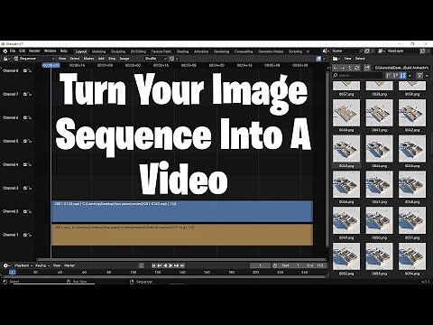 Blender Image Sequence - Full Beginner guide ( Fix Problems )