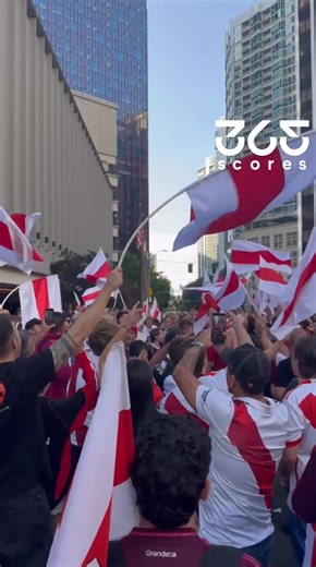 43K views · 506 reactions | River Plate fans storm Seattle ahead of their CWC game tonight! | 365Scores | Facebook