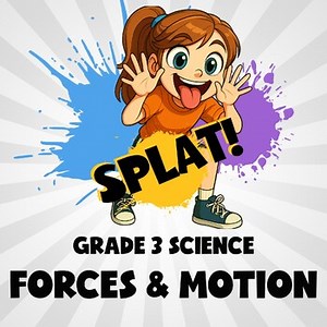 Forces & Motion SPLAT! Science Game - No Prep Grade 3 Review