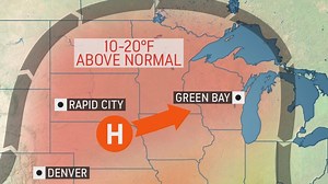 Heat to build across the north-central US