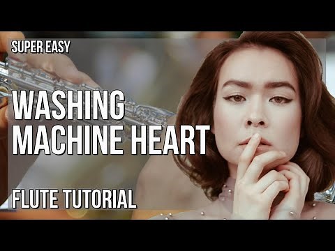 SUPER EASY: How to play Washing Machine Heart by Mitski on Flute (Tutorial)