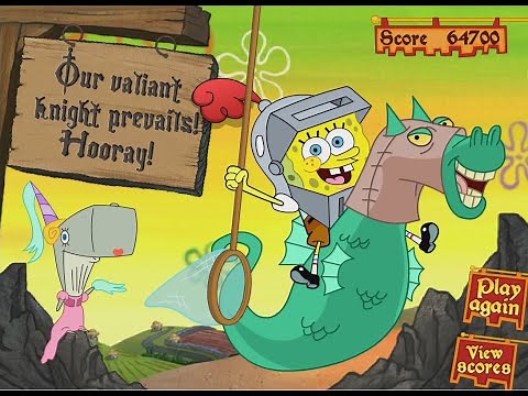 SpongeBob SquarePants: Dunces and Dragons (Lost in time) - flash game
