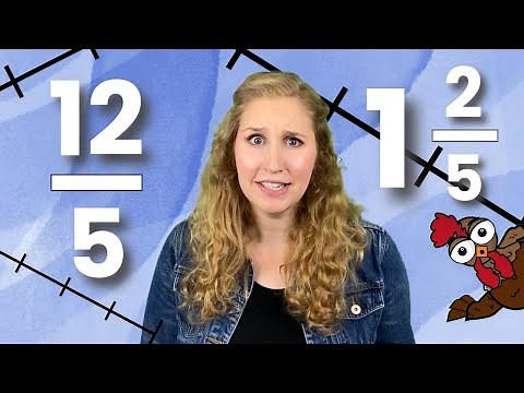 Improper Fraction to a Mixed Number on a Number Line : MINI Lesson