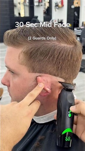 Step by step Mid Fade Haircut tutorial ✂️