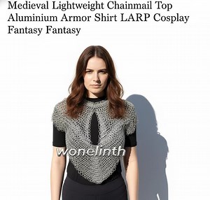Medieval Lightweight Chainmail Top Aluminum Armor Shirt LARP Cosplay Fantasy - Etsy UK