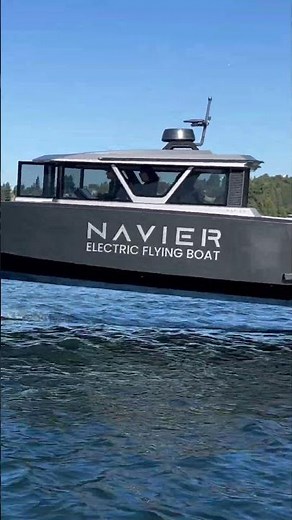Is this the Future of Boating? Navier 30 Electric Flying Boat