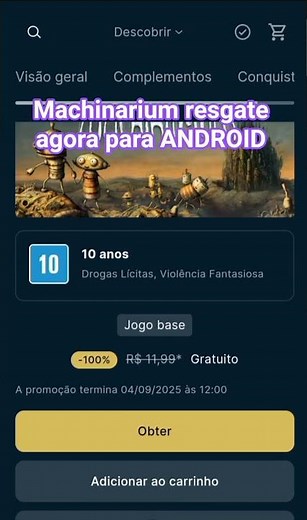 Machinarium | disponível free para android