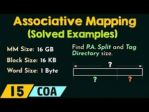 Associative Mapping – Solved Examples Video Lecture | Crash Course for GATE CSE - Computer Science Engineering (CSE)