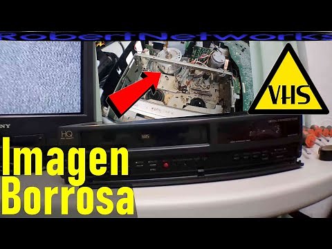 Como Arreglar Una VHS VCR Video Casette Player No se Ve bien Imagen Rayas y Lineas - RobertNetworks
