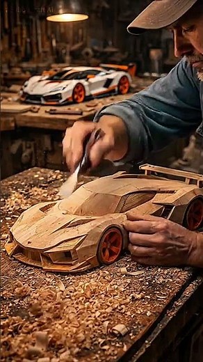 Amazing Woodworking! Handcrafted Wooden Supercar Build | Satisfying CNC & Carving Process #woodcraft