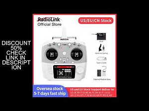 Radiolink T12D ELRS 12 Channels Transmitter,Receiver R12F,External Module, 2.4Ghz Remote Controller