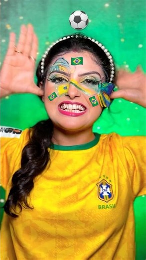 Brasil fans where are youuuuu ????? 🇧🇷⚽️🏆✨ #makeup