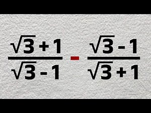 NO CALCULATOR! How To Simplify Complex Radical Expressions | Rationalisation - SAT, ACT, GCSE Maths
