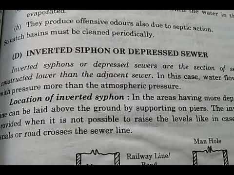 CHAPTER:-9 INVERTED SIPHON OR DEPRESSED SEWER