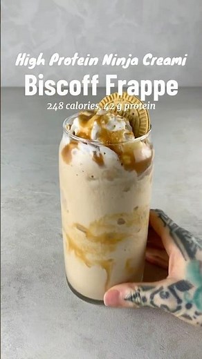 High Protein Biscoff Frappe (Ninja Creami)