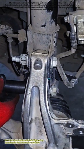 Precision Steering Knuckle Bolt Tightening | Securing the Strut Mount for a Solid Fit