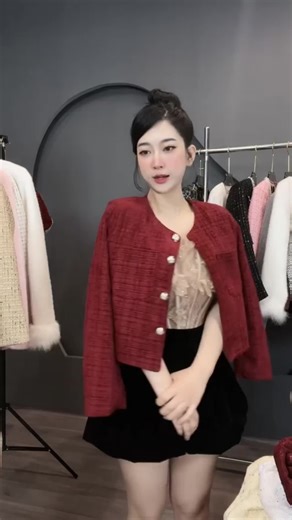 (KTC-A01) Áo Khoác Dạ NHUNG Cổ Tròn 4 Màu Nữ Top Women Jacket áo khoác dạ, áo dạ ,áo khoác, áo dạ ép