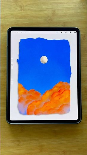 Procreate Clouds Tutorial #procreatetutorials #procreate #beginnerarttips