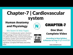 Chapter-7, Cardiovascular system Complete Class, anatomy and physiology chapter 7 by ‪@Noteskarts‬