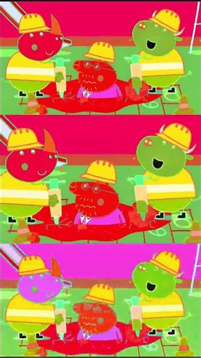 😱🏗️ Daddy Pig Got Stuck in the Cement! - Peppa Pig | Gamavision Csupo Effects