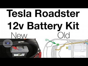 Tesla Roadster 12 volt Battery to Trunk Relocation | Gruber Motors