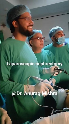 Demonstration of vascular dissection during Laparoscopic Nephrectomy #laparoscopy #nephrectomy #surg