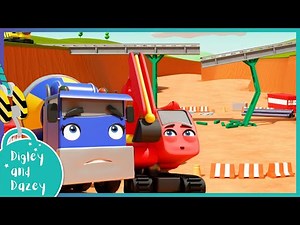 🌉 London Bridge Is Falling Down 🚜 | Digley and Dazey | Construction Truck Cartoons for Kids
