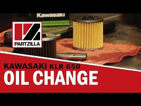 How to Change the Oil on a Kawasaki KLR 650 Dual Sport Bike | Partzilla.com