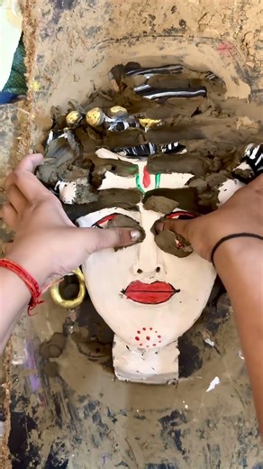 Mahadev murti making/bholenath murti making/mahadev idol making #shorts #art #painting #mitti #murti