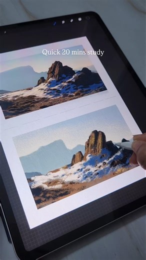 How I do color study? #colors #digitalpainting #procreateart