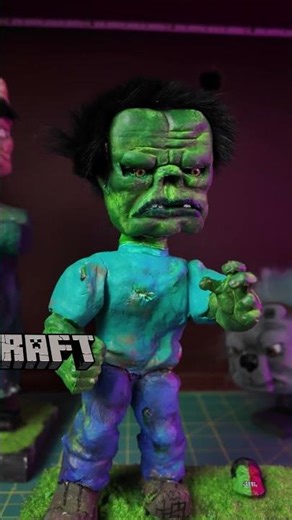 Minecraft Zombie Comes to Life in Clay! 😱🧟‍♂️