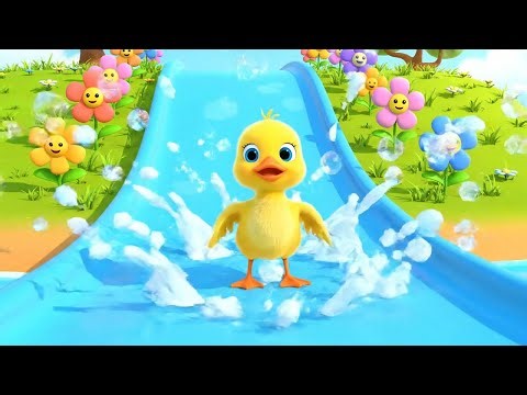 Oops! Baby Duck Scooted on the Wet Slide | Nursery Rhymes for Kids & Baby Songs