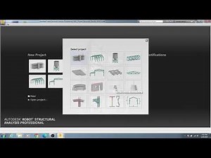 01. Autodesk Robot Structural Analysis professional Tutorials | Starting a New project