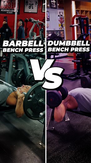 Adam Pfau | Which is better, barbell bench press or dumbbell bench press? Based on an EMG study comparing the two, dumbbell bench press elicited... | Instagram