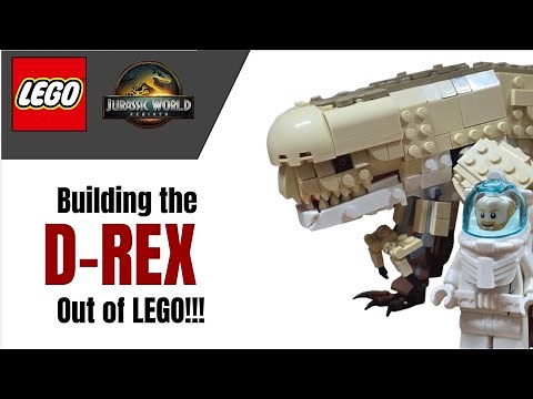 I Built The New D-REX Out Of LEGO!!!