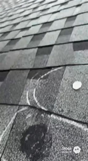 Damage found by Family Tree Roofing. Safety first as always!! 918-703-3735 | Brandon Witten