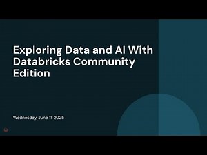 Exploring Data and AI With Databricks Community Edition