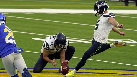 Jason Myers' 61-YARD field goal before half is 'Hawks franchise record