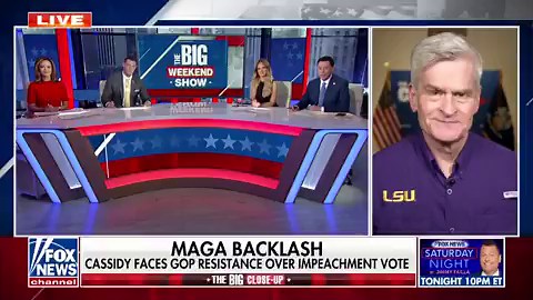 🚨 NEW: Fox’s Jason Chaffetz SPARS with Bill Cassidy over whether he regrets his vote to convict President Trump in the  2nd impeachment trial.Chaffetz: “Knowing what you know now about the farce that was put forward to the American people and congress, would you still vote to actually convict Donald Trump?”Cassidy: “Reporters always love to ask that question. I’m a doctor, give me all the information you can and I make a decision and move on. I don’t keep going back ‘what happened five years ag