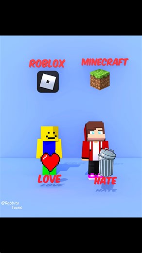 Roblox vs Minecraft ❤️ -MAIZEN Minecraft Animation #shorts #minecraft