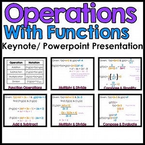 Algebra 2 | Operations with Functions PowerPoint Lesson